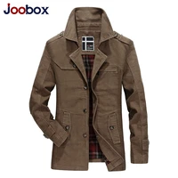 joobox new men fashion jacket coat spring brand mens casual fit wild overcoat jacket solid color trench coat male