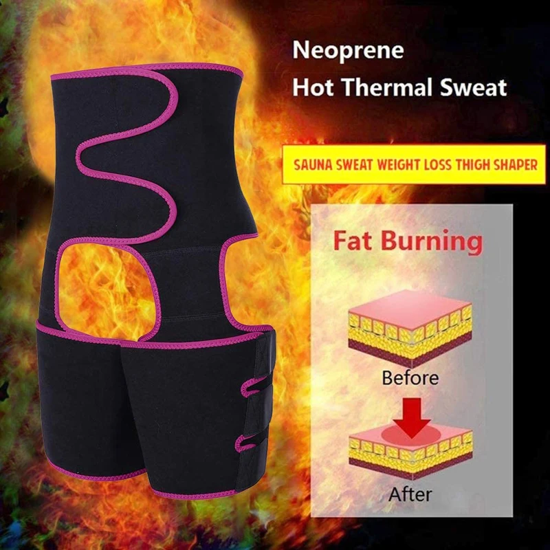 Neoprene Sweat Slim Thigh Trimmer Waist Trainer Leg Shapers Slender Slimming Belt Shapewear Muscles Band Weight Loss Body Shaper