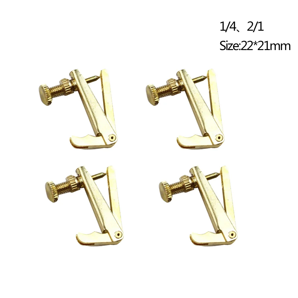 4pcs 4/4-3/4 1/4-2/1 Professional Violin Use Plated Iron Fine Tuners Spinner Adjuster | Спорт и развлечения