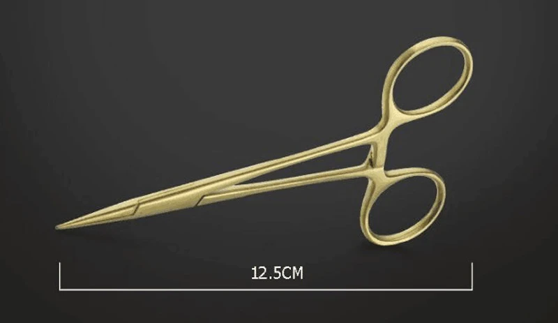 12 5 см гемостат для вытаскивания шерсти домашних животных разноцветные