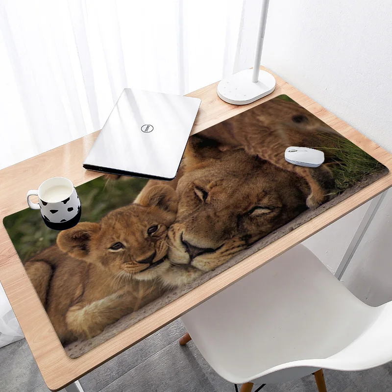 

Gaming Mouse Mat Large Mause Pad Mat Customized 900x300x3mm Lion Pattern