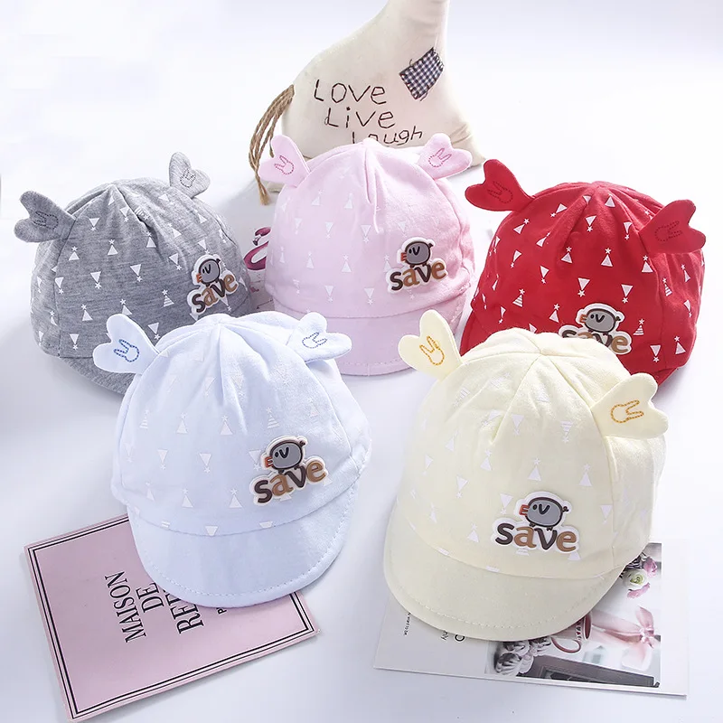 

Детские шапки для новорожденных, солнцезащитный козырек, остроконечная Милая Кепка, тонкая детская бейсбольная кепка, модный аксессуар, хл...