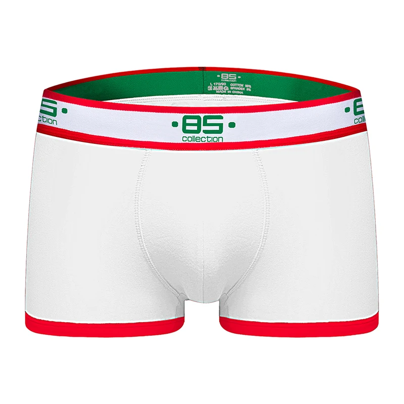 

2020 BS Brand Men Boxer Underwear New Cotton U Pouch Sexy Underpants Cueca Cotton Pants Boxer shorts Male Panties BS172