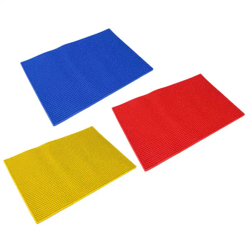 

Heat Resistant Hair Styling Tools Mat Hairdressing Tools Non‑Slip Mat Hair Clippers Scissors Combs Storage Pad for Barber