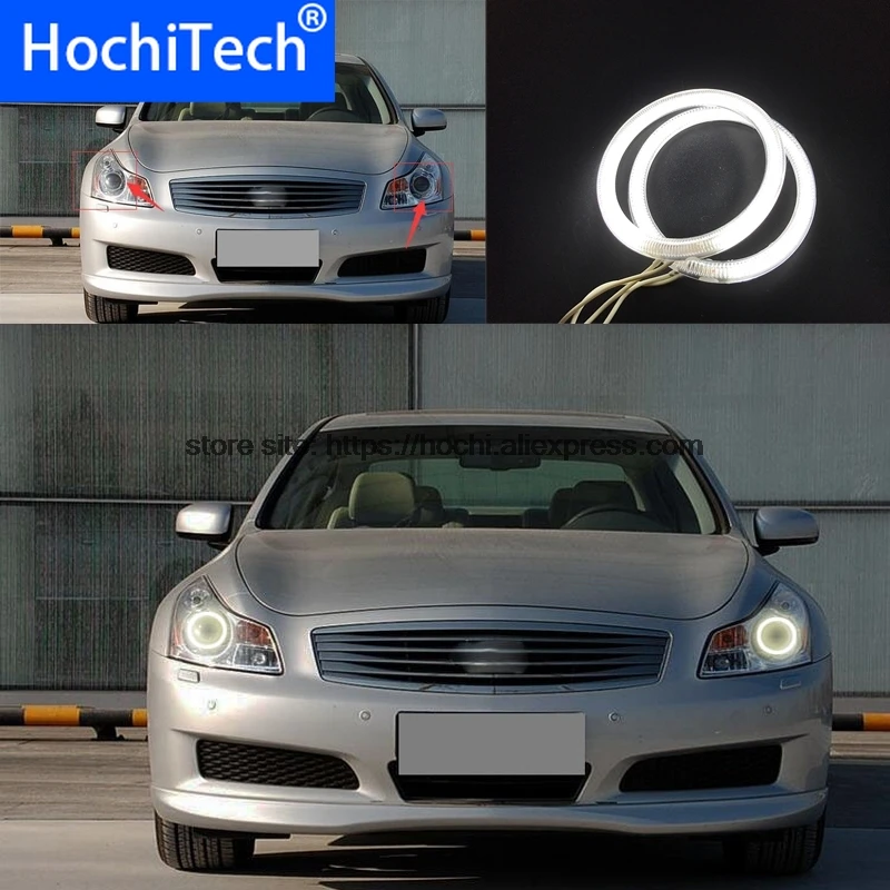 HochiTech белый 6000K CCFL светильник для головы Halo Angel Demon Eyes Kit глаз angel eyes Infiniti G35 2006 2007