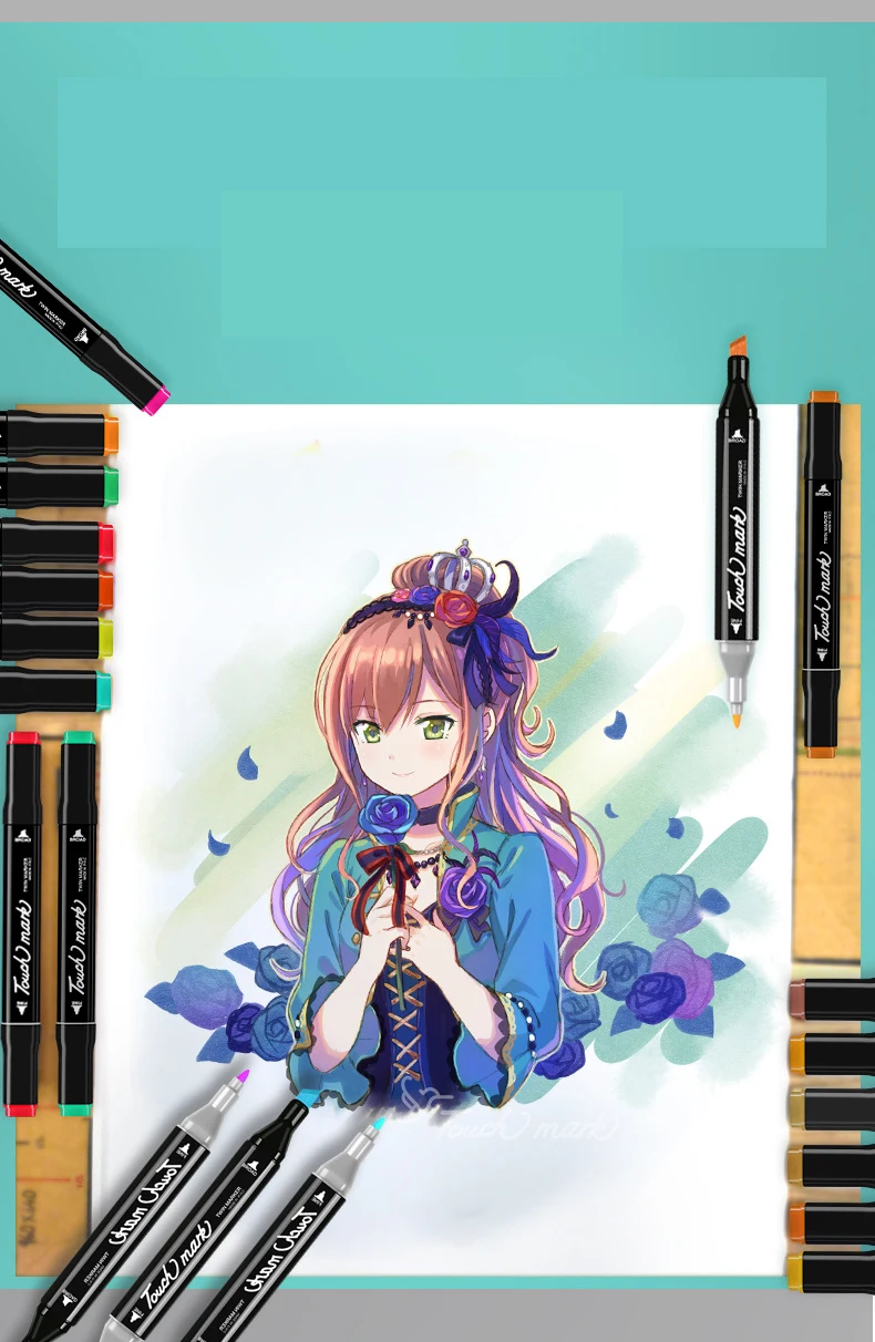 

Touch Mark 24-color Double-headed Marker Pen