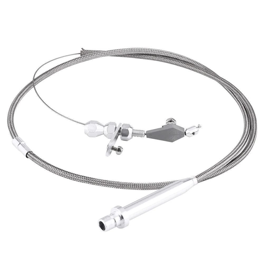 Для Chevy TH350 из нержавеющей стали с оплеткой кабель для передачи данных Detent Kickdown