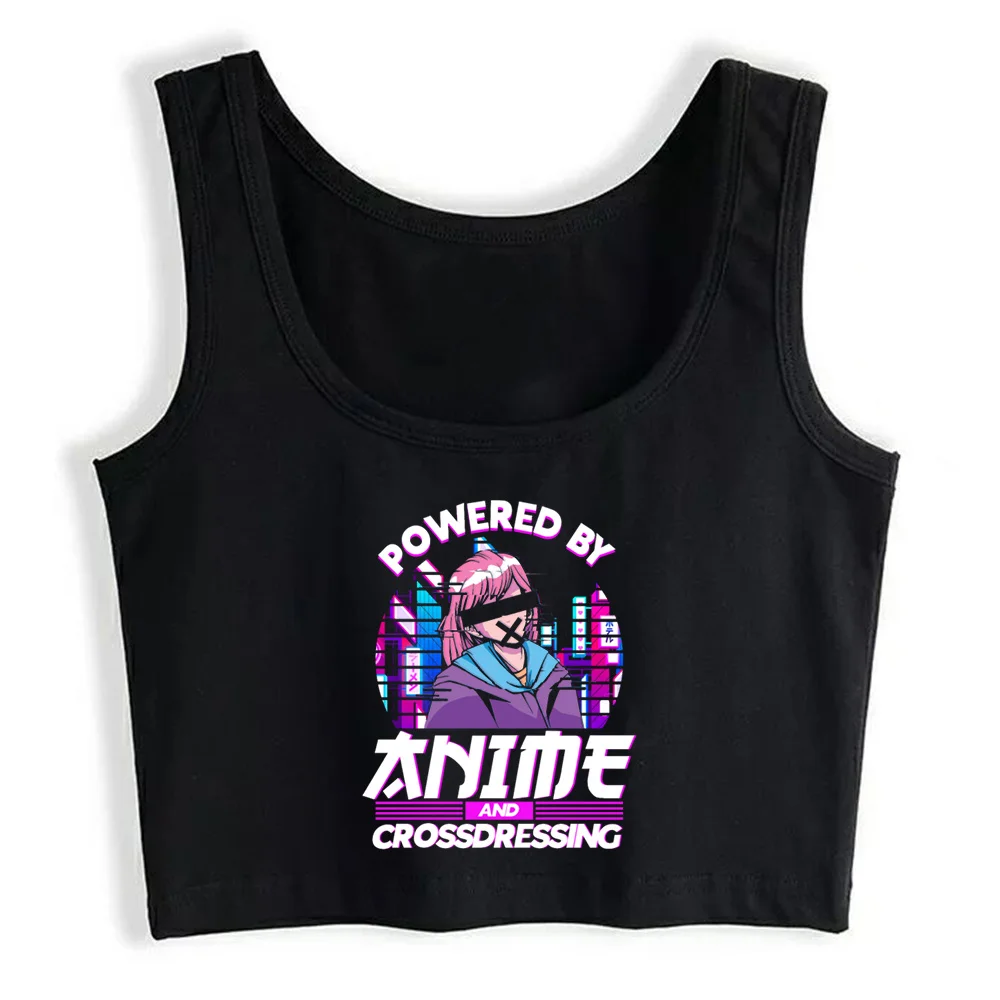 

Crop Top Women Yaoi Crossdressing Femboy Grunge Aesthetic Gothic Y2k Gym Tank Top Sexy Blouse Female Clothes Top Mujer Verano