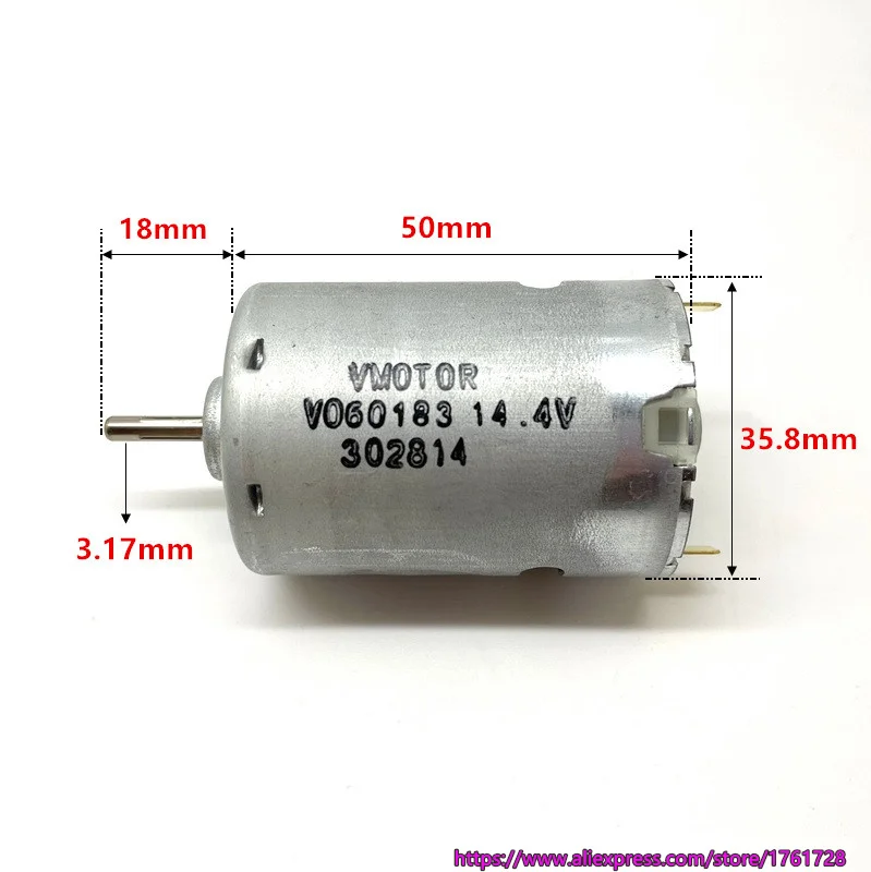 Абсолютно Новый JOHNSON 35 8*50 мм 545 DC мотор 14 4 V 25500 об/мин высокая скорость угольные