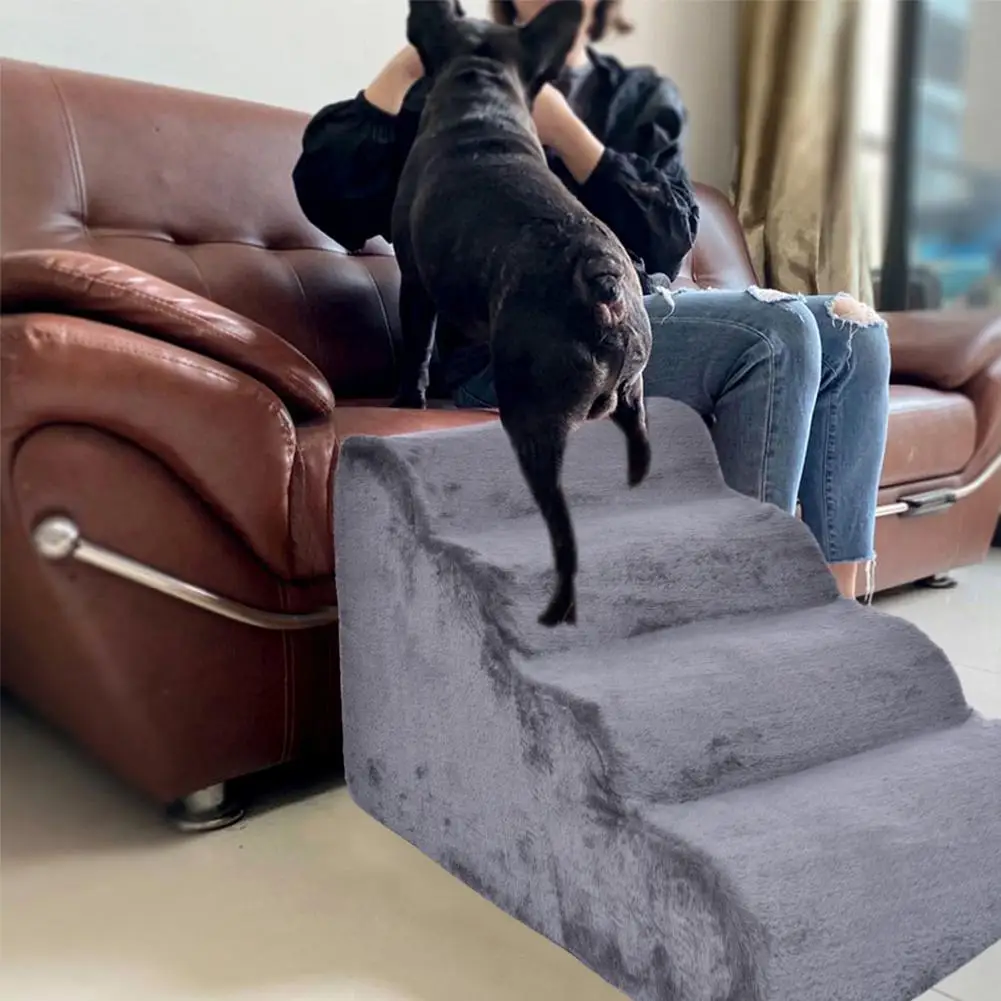 

4 Layers Pet Dog Stairs Step PetStep Non-Slip Dog Stairs Dog Ramp Sponge Steps For Small Dogs And Cats Miniatures Washable
