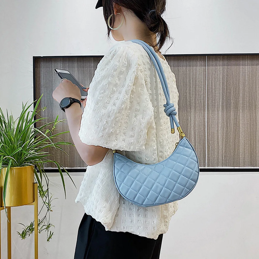 Модные сумки хобо из искусственной кожи для женщин однотонные через плечо с