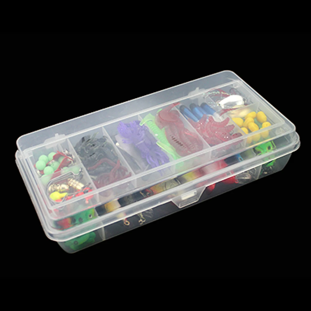 

141pcs Fishing Accessories Kit silicone Fishing Lures Baits Crankbait Swimbaits Jig Hooks Fishing Gear Lures Kit Set Tackle Box