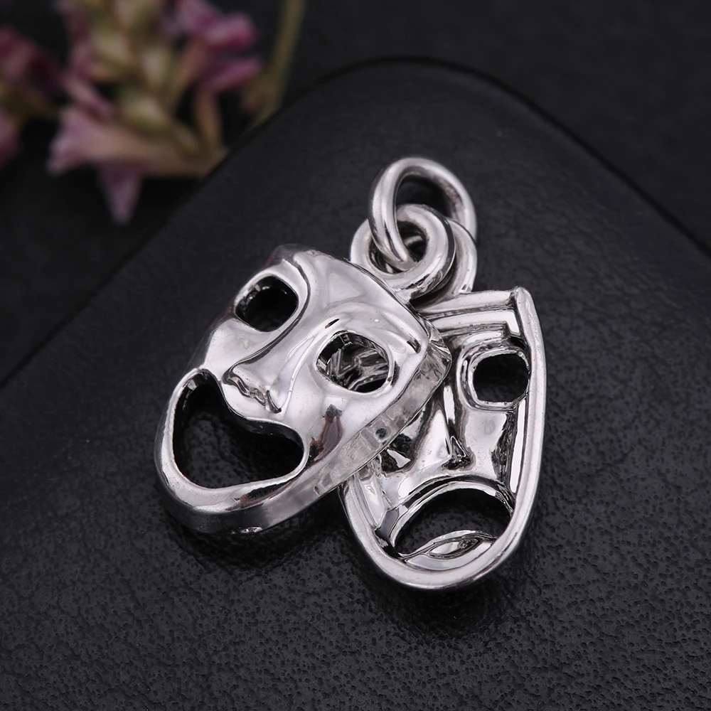 Skyrim 10Pcs Magic Two Man Clown Masks Charms Halloween Grimace Cry&ampSmiley Face Zinc Alloy Pendants Fashion DIY Jewelry Making |