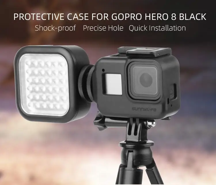 

Yiwa Ударопрочный пластиковый защитный чехол для камеры GoPro Hero8 r30
