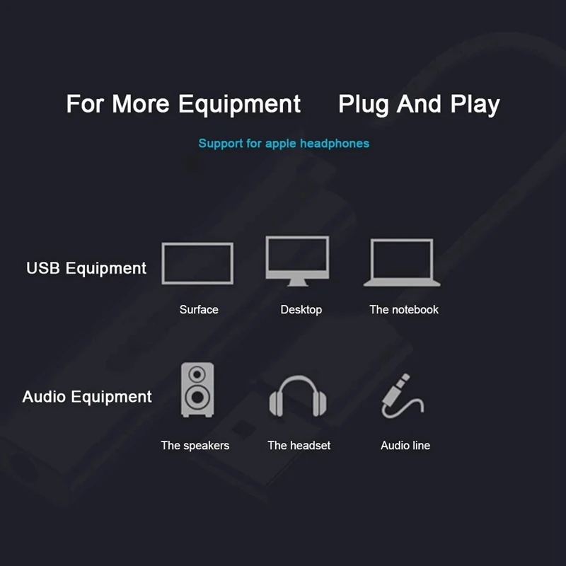 USB Headset Two-In-One Game-Specific 3.5mm Stereo Audio Sound Card Adapter | Компьютеры и офис