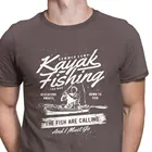 Футболка мужская с надписью The Fish is Call, Юмористическая рубашка с круглым вырезом, смешная одежда для рыбаков