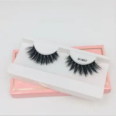 1pair 1607 NEW1/2/16 пар Накладные ресницы 3D норковые ресницы ручной натурального меха норки для макияжа толстый Поддельные Накладные ресницы с пушистым - Цвет: 1pair 1607