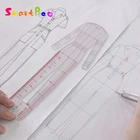 Модная дизайнерская линейка для женщин, оригинальная модель человеческого тела из ткани, линейка для фигуры, подходит для бумажного дизайна А4