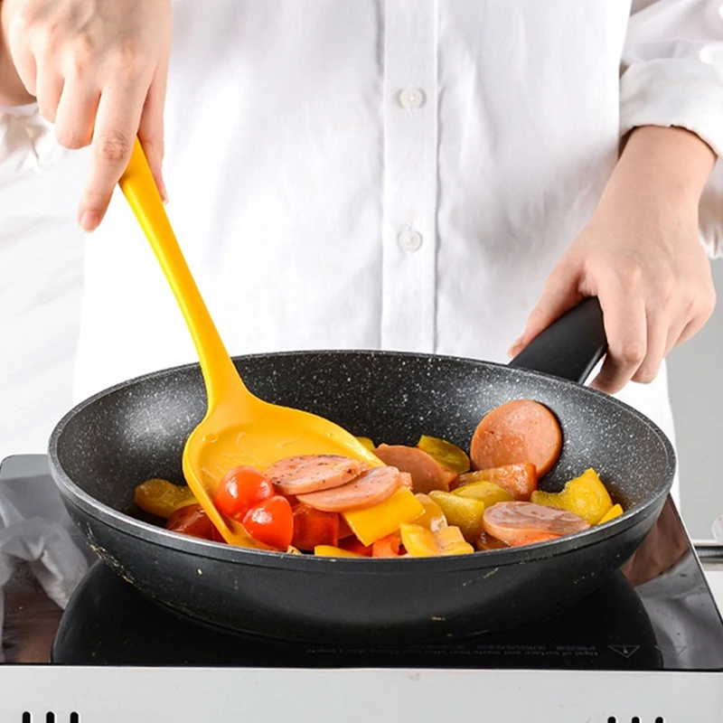 

New Arrival Silicone Kitchen Tools Set Cooking Tools Utensils Set Heat Resistant Spatula Shovel Soup Spoon With Storage Box