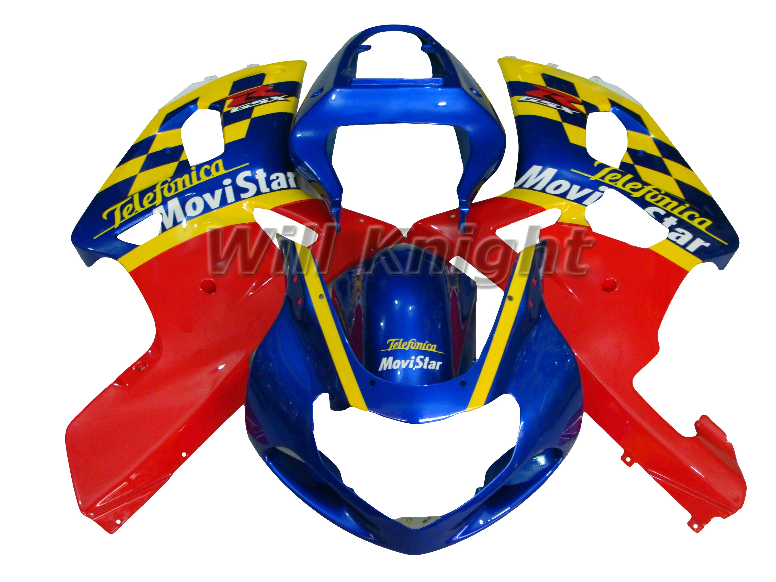 

Для Suzuki GSXR600 GSXR750 2001 2002 2003 Синий Красный Желтый корпус инжектора комплект обтекателей