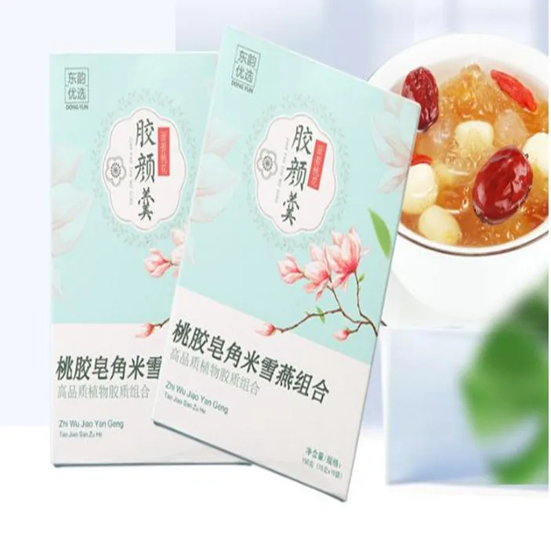 Высококачественная натуральная персиковая жвачка снежинка сочетание сапонина