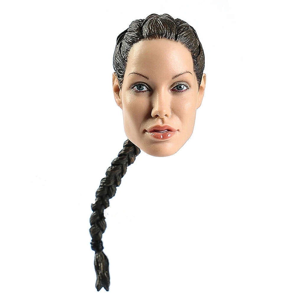 

1/6 Angelina Jolie Women Head Sculpt Model Toy Fit 12'' Female Figure Body