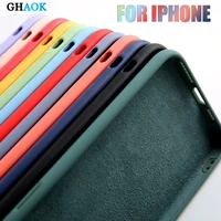 original liquid silicone luxury case for apple iphone 11 xr x xs max se 2020 12 pro max 7 8 6 6s plus back cover shockproof case
