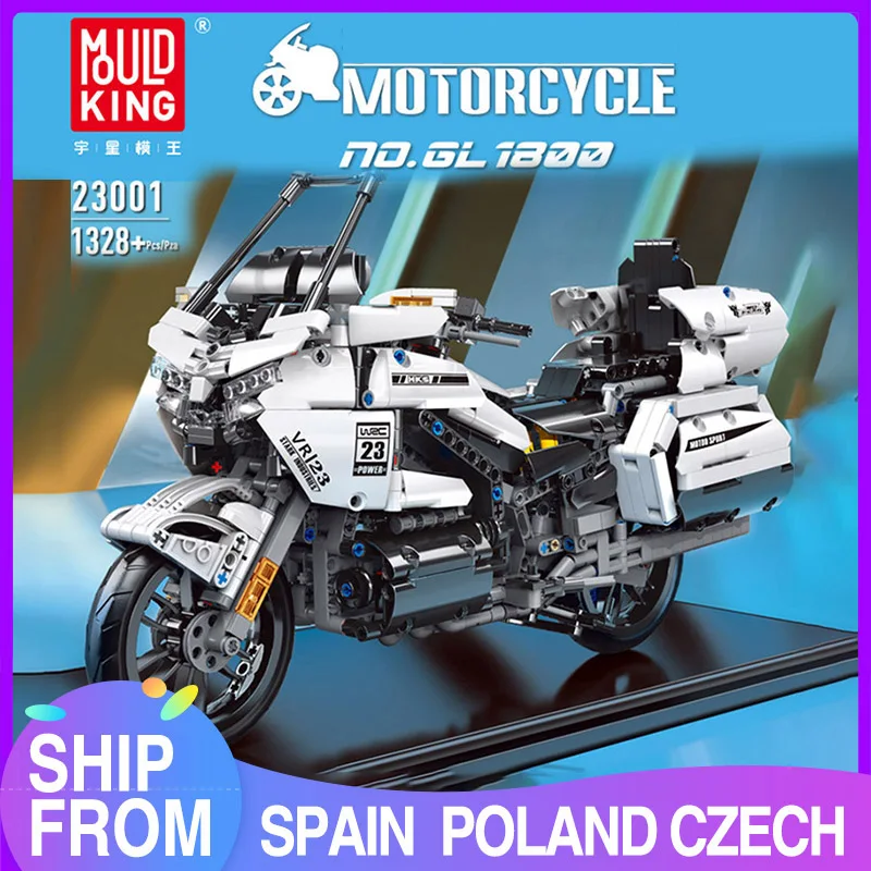 

MOULD KING 23001 Technical MOC-29381 2018 Gold Wing GL1800 1:7 Building Blocks Bricks Children Boys Gifts Toys