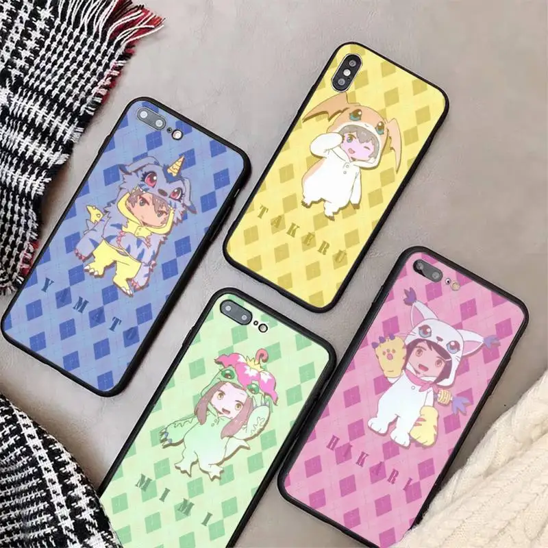 

Anime Digimon Adventures cartoon Phone Case For Huawei P8 P9 P10 P20 P30 P40 Lite Pro SMART2019 Cover Fundas Coque