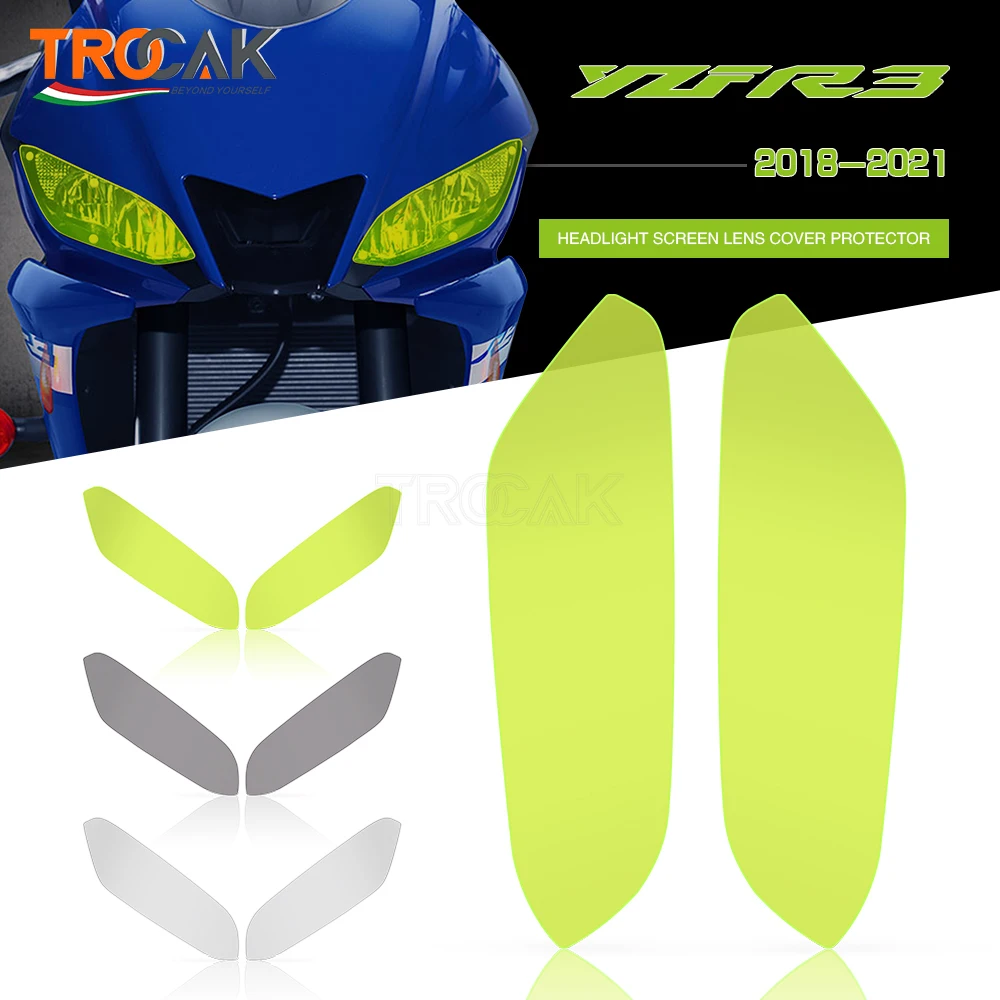 

Передняя фара мотоцикла для YAMAHA YZF R3 R25 YZFR3 YZFR25 2018-2021 2020 2019 Защитная крышка для передней фары