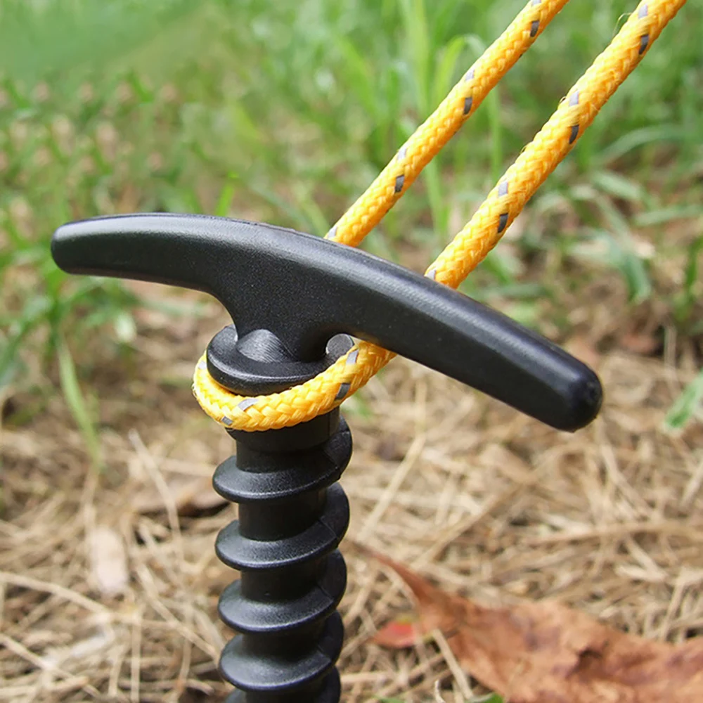 10 шт. открытый шатер аксессуары нейлоновое винта спиральные гвозди Сверхлегкий