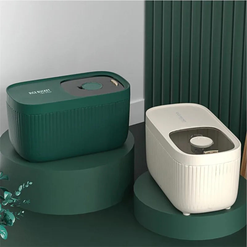 

Rice Box Luxury Seal Flour Container With Scale Pest Control Moisture Proof Storage
