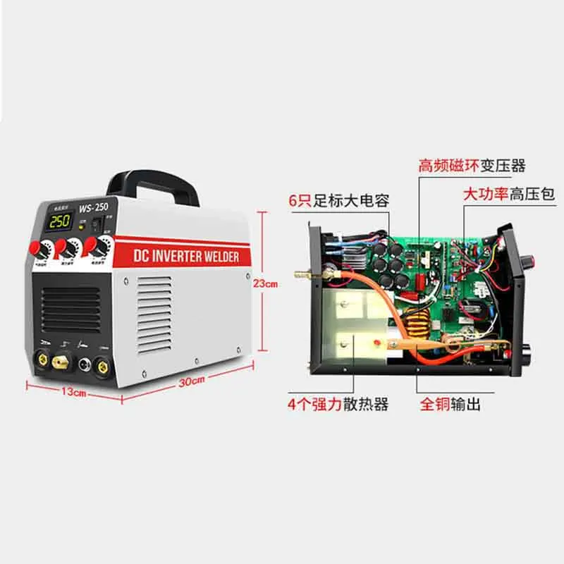 2 In1 дуги/TIG IGBT инвертор дуги электрического сварочного аппарата 220V 250A ММА