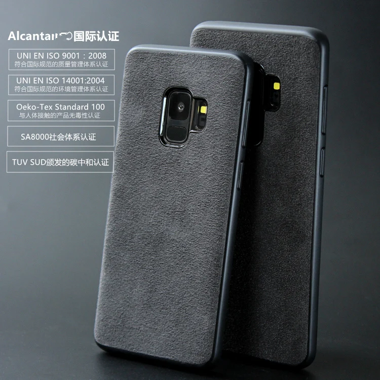 Чехол для Samsung Galaxy S9 S8 S10 Plus Note 8 9 роскошный чехол из итальянской замши телефона 10