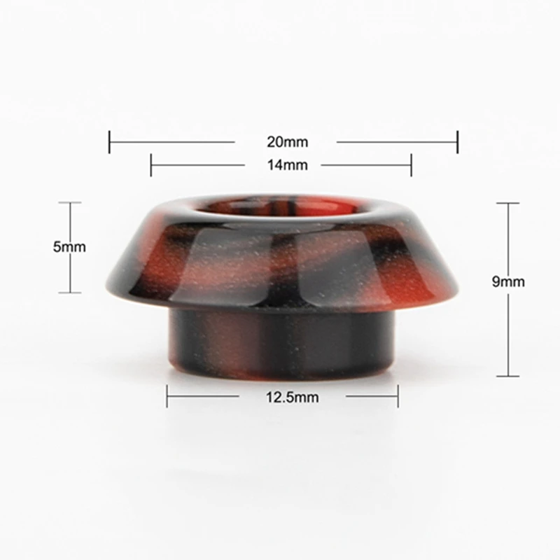 

810 Resin Low Profile Drip Tip Wide Bore Short Mouthpiece