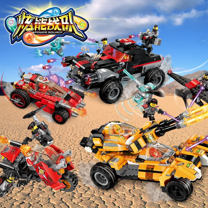 

524PCS Enlightenment Building Blocks Hyun Neng Team Fit Armored Chariot Boy Assembly Assembling Toy Gift Set