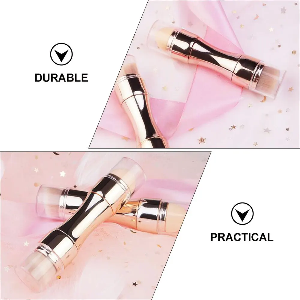 

2pcs 4-in-1 Cosmetic Brush Eye Shadow Concealer Foundation Brush