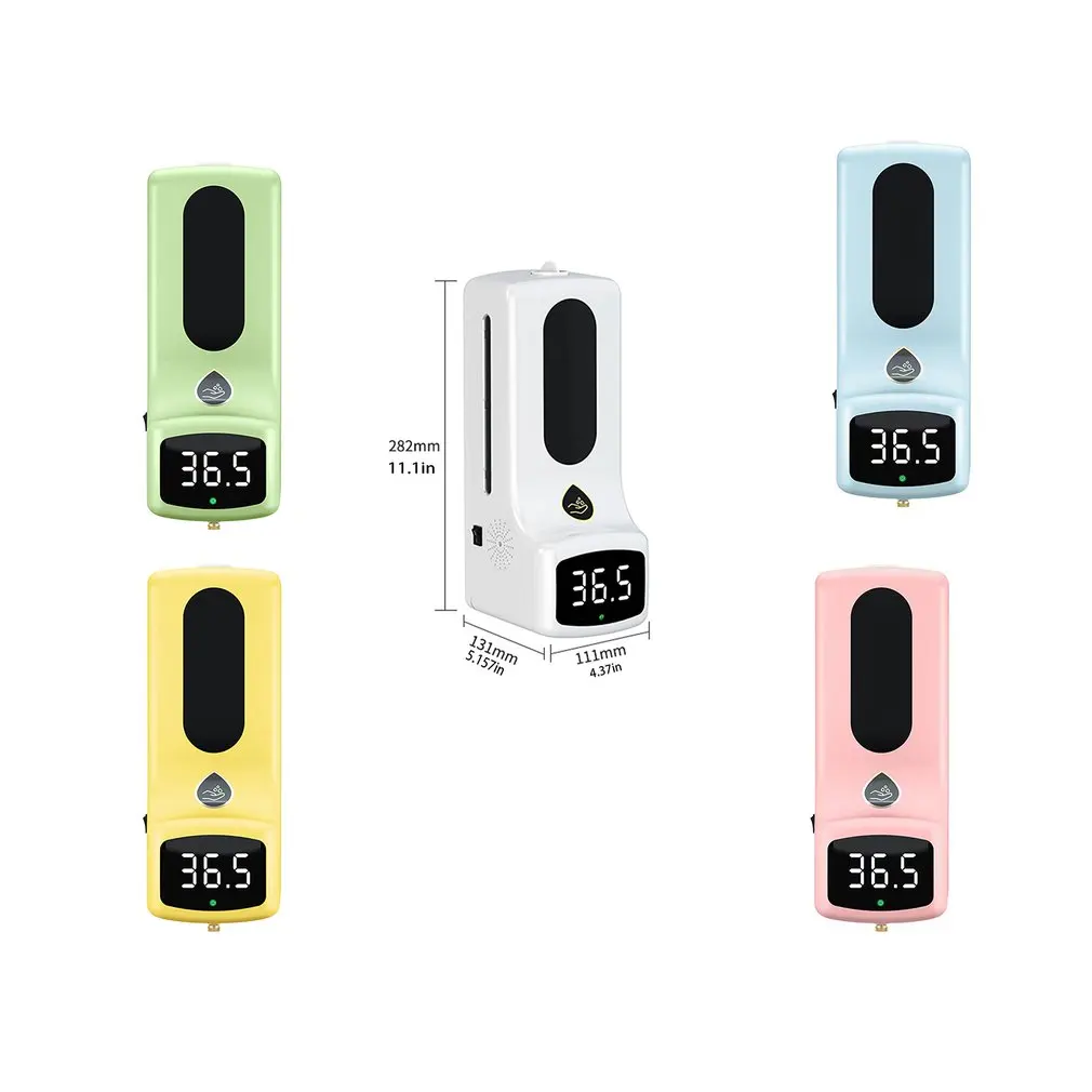 

K9 Pro 2-in-1 Non-contact Digital Infrared Thermometer and 1000ml Automatic Sensor Soap Dispenser Support 5 National Languages