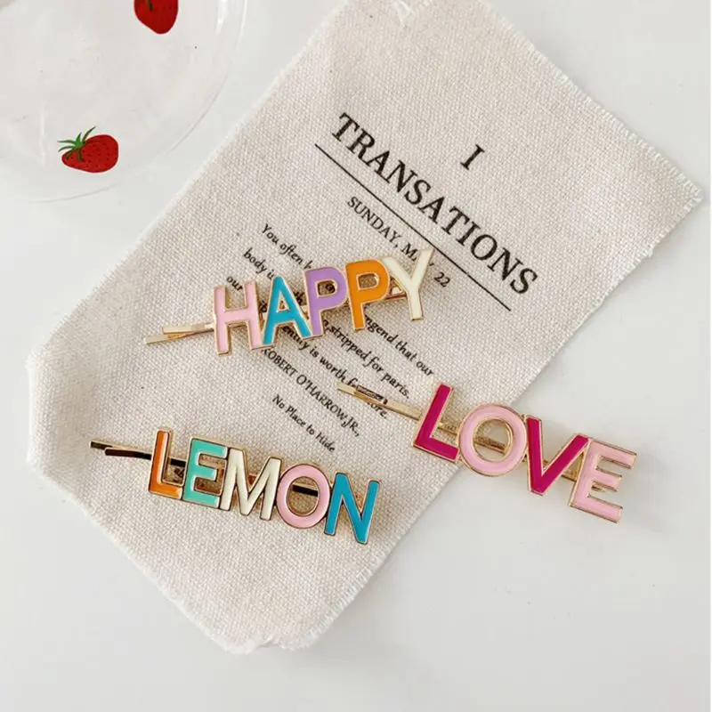 3 шт./компл. корейских милых романтичных Карамельный цвет заколки для волос Для