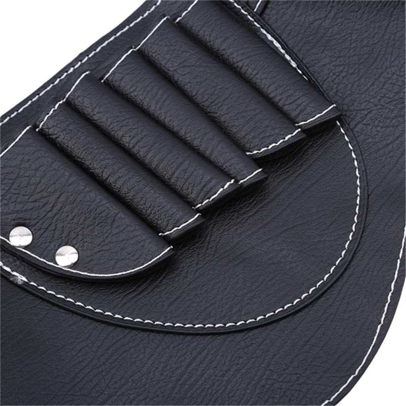 

PU Leather Rivet Hair Scissor Bag Clips Bag Hairdressing Barber Scissor Holster Pouch Holder Case Hair Scissor Bag