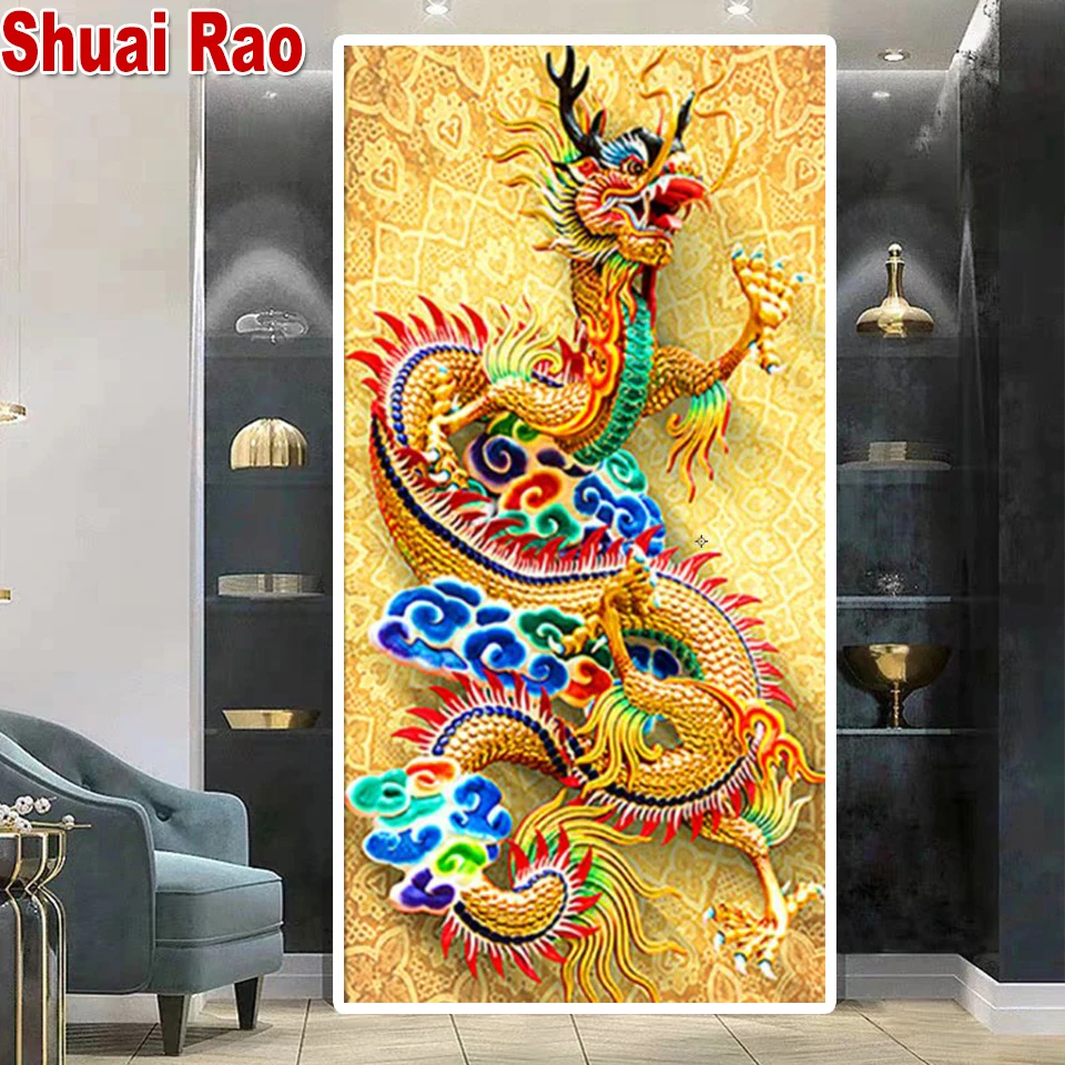 5d Алмазная мозаика Золотой Феникс сделай сам вышивка крестиком 3d живопись птицы