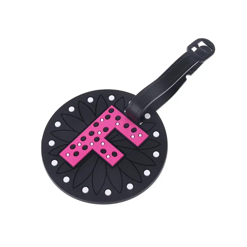 

PVC Luggage Tag Pendant Creative Letter Suitcase ID Address Holder Travel Accessories