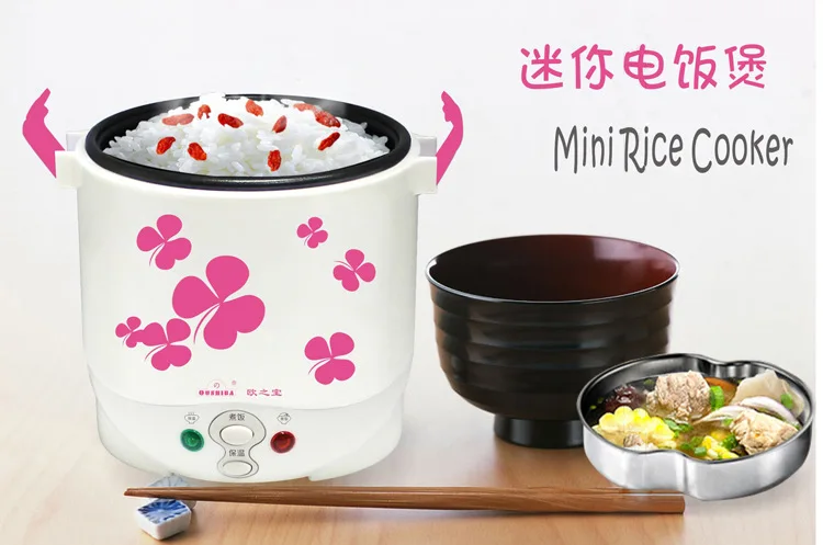 

Fashion Korean 1L Mini Rice Cooker Electric Rice Cooker Electric Small Rice Cooker For Students Free Shipping rice cooker