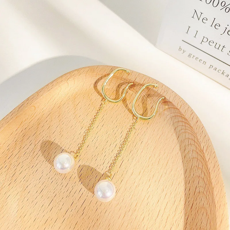 

Mode Exquisite Gefhl Der Senior Franzsisch Ohrring Super Fee Perle Keine Ohr Loch Ohr Knochen Clip Hochzeit Bankett Frauen muck