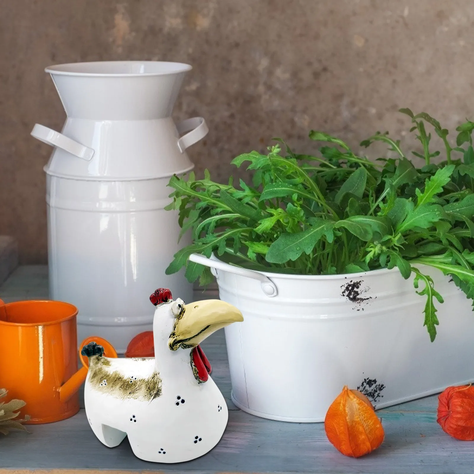 Садовые украшения для куриных лестниц с большими глазами используется цветочных