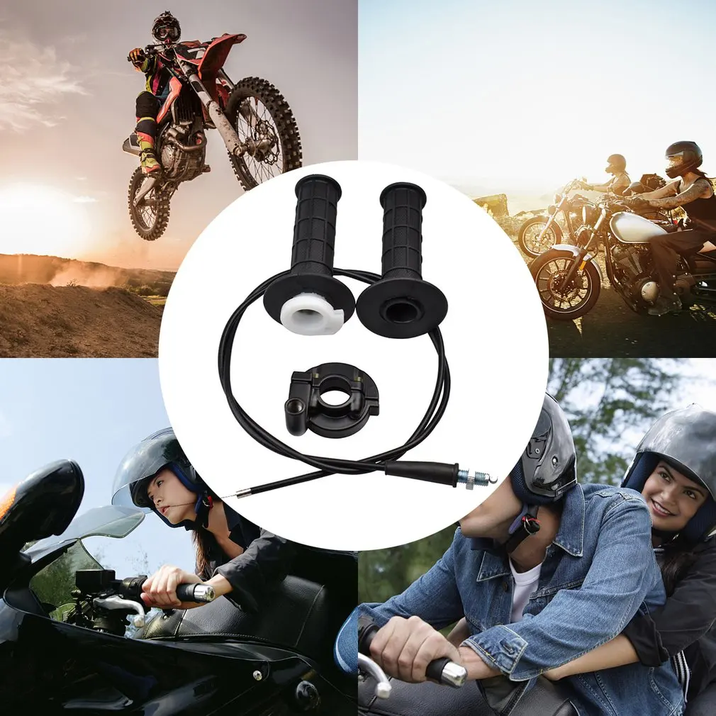 

Twist Throttle Accelerator Handle Grips Motorcycle Dirtbike Twist Throttle Accelerator Handle Grips And Cable Set