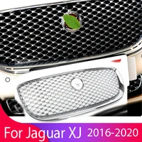 car accessory front bumper grille centre panel styling upper grill for jaguar xjx j 2016 2017 2018 2019 2020 wlogo 16 20