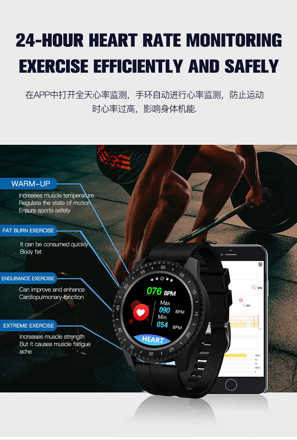 

F17 Sport Smart Watch Men Heart Rate Blood Pressure Full Screen Touch Weather Fashion Watch Women Waterproof IP68 Smart Bracelet
