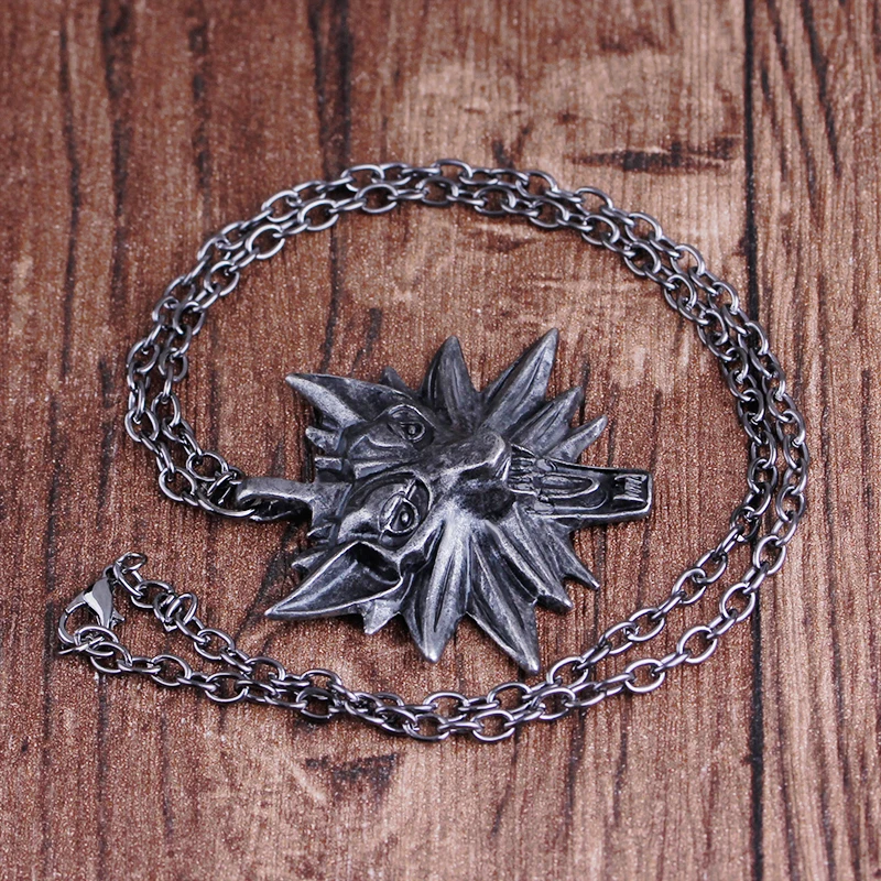 Лидер продаж фирменный мастер Ведьмак 3 медальон подвеска ожерелье с головой