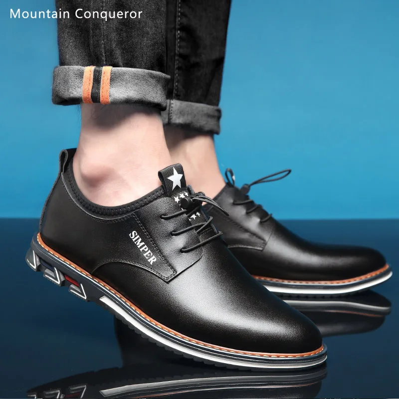 Горные завоеватели мужская повседневная обувь из спилка коллекция 2019 года